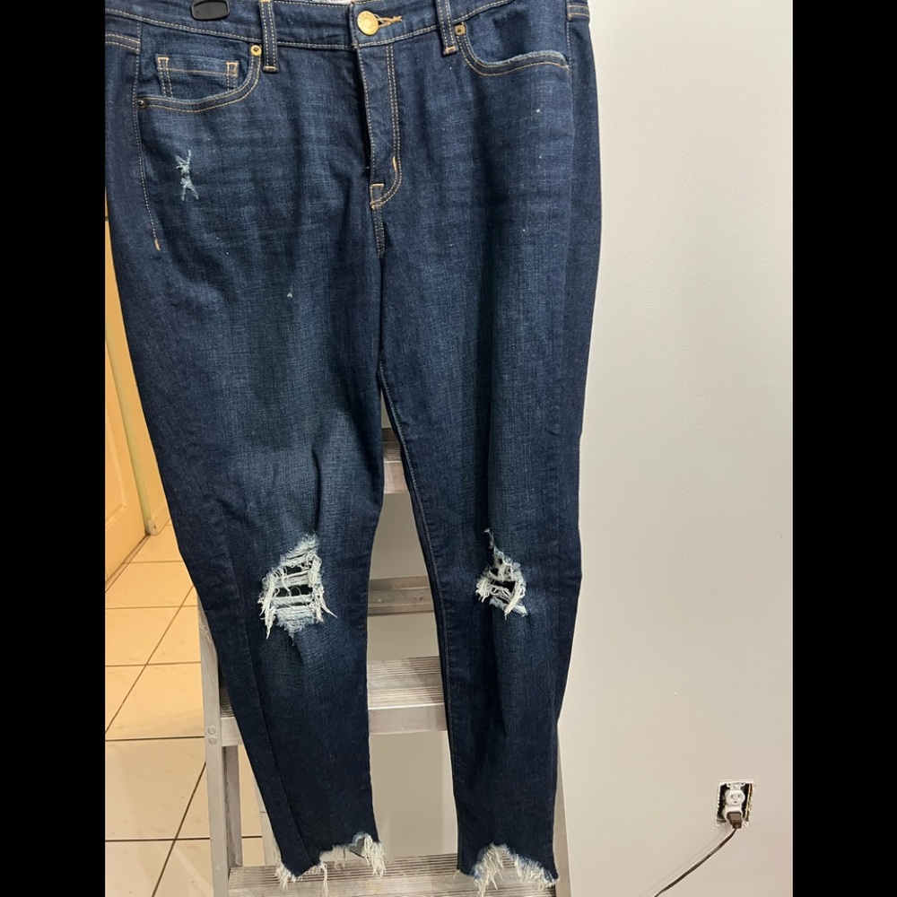 Lane Bryant size 14 distressed jeans!